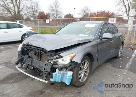 2014 Infiniti Q50 Premium from USA, damaged, VIN JN1BV7ARXEM694098